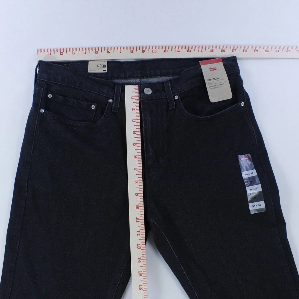 Levi's 511 Slim Fit Men's Jeans – Blackout, Size‎ W34 x L30